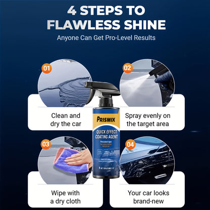 Car Coating Spray: Protective Ceramic Coating Nano Spray, Car Coating Polishing Spray, Plastic Restorer, Quick Repair for Minor Scratches. Car Care Restoration And Repair Paint Waxing Spray, Coating Sealing Liquid