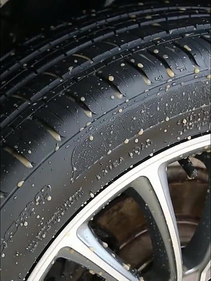 ALL-SEASON TIRE CARE CREAM - Quick-Shine Formula for Rubber & Plastic, Long-Lasting Gloss & Protection, No More Dull - Car Interior Maintenance Solution, Tire Protection, Tire Care, Vehicle Interior Enhancement, Sleek Bottle Design, Durable Application