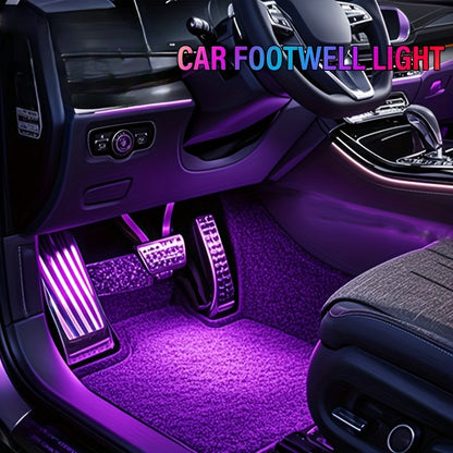 RGB Car LED Light Kit, Multi-color Selection, USB Powered, DIY Supported, LED Color Strip, Car Seat Under Illumination Kit, Suitable for All Vehicle Models