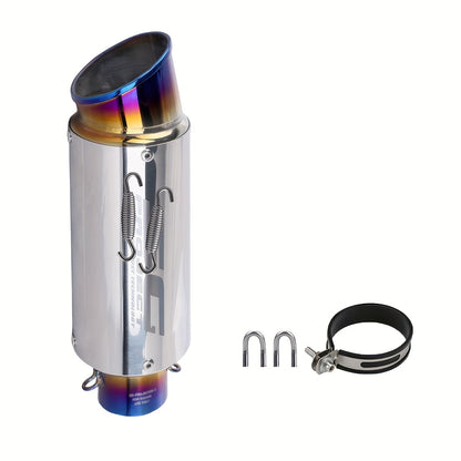 ANMIEN Sturdy Motorcycle Exhaust Pipe - 51/60Mm Diameter, Made of Stainless Steel, Compatible with NMAX 125/155, for Suzuki GSX650F, GSX1250, GSX650R, Motorcycle Exhaust, Enhances Vehicle Performance, Stylish Exhaust Design