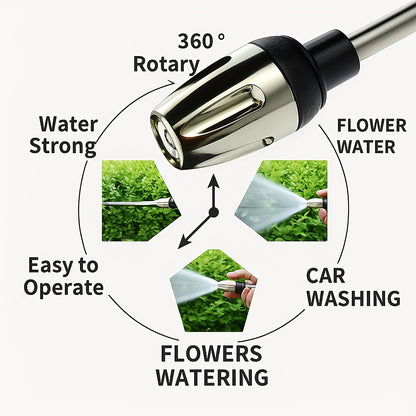 Portable Wash Spray Gun Enhanced Water Flow Easy Grip Christmas New Year Handy Item for Car Wash & Garden Use