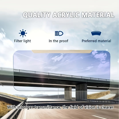 Car Visor Extender, Polarized Anti-Glare UV400 Blocker, Safety Clip Adjustable Extender, Universal, Safe And Comfortable Driving