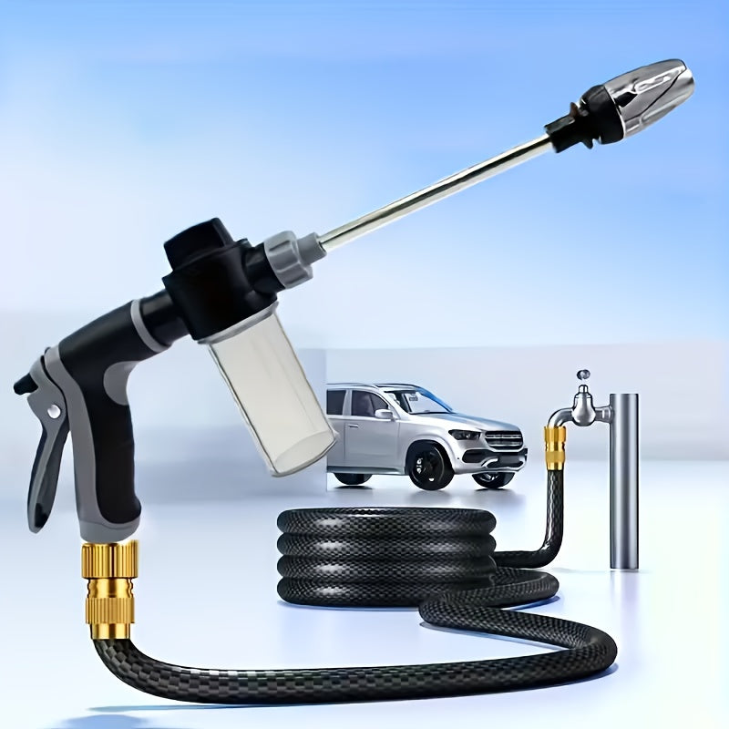 Portable Wash Spray Gun Enhanced Water Flow Easy Grip Christmas New Year Handy Item for Car Wash & Garden Use