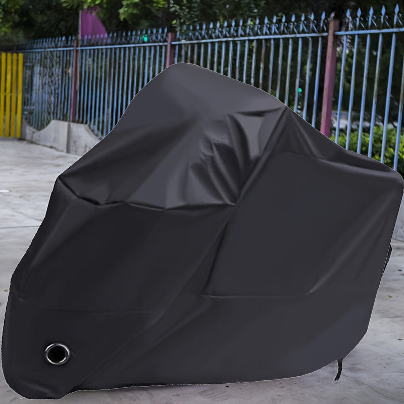 190T Universal Fit All-Waterproof, Dustproof, Sunscreen Heavy Duty Motorcycle Cover, Waterproof All Seasons Indoor Outdoor Protection, Sport Bikes Cruisers Scooter Touring Off-Road