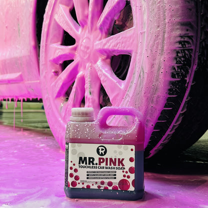 Pink Car Pre Wash Foam Touchless Bug Tar Remover Ph Neutral Snow Foam for Safe DIY Detailing Pre Soak Before Contact Wash Safe for Ceramic Coating (340oz)