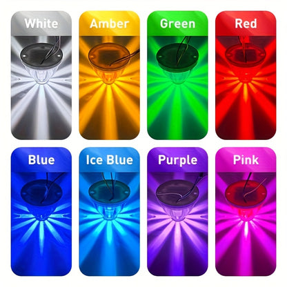 2pcs Car Side Ground Lights, Watermelon LED Always-on Car Side Lights, Truck Side Indicator Lights, Easy to Install, Suitable for Various Vehicles, Suitable for Semi-trailers And Boat Trailers, No Battery Required, Includes Screws