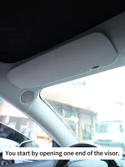 Car Sun Visor Makeup Mirror | USB-powered with Included Charging Cable, Features 3 Light Modes and LED Illumination, Suitable for Cars, Trucks, and SUVs, Perfect Gift for Women, Essential Road Trip Companion, Ideal for Female Drivers