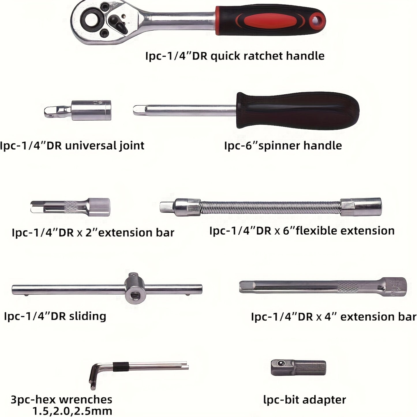 [Fast Arrival] 324+1pc/53/47pcs Professional Automotive Master Tool Kit - Premium Tool Sets For Car, Bike, And Motorcycle Maintenance - Compact, Portable, And All-In-One Solution With Ratchet Wrench, Assorted Screwdriver Set, Without Battery