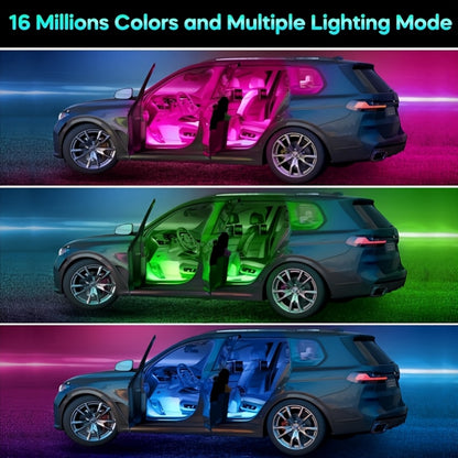 Easy Installation, Automotive High Brightness Neon Kits, Automotive LED Light Strips, Interior Lights, Christmas Decorations, USB Neon Accessories, Ambiance Light Strips, Foot Space Neon Kits, Without Battery