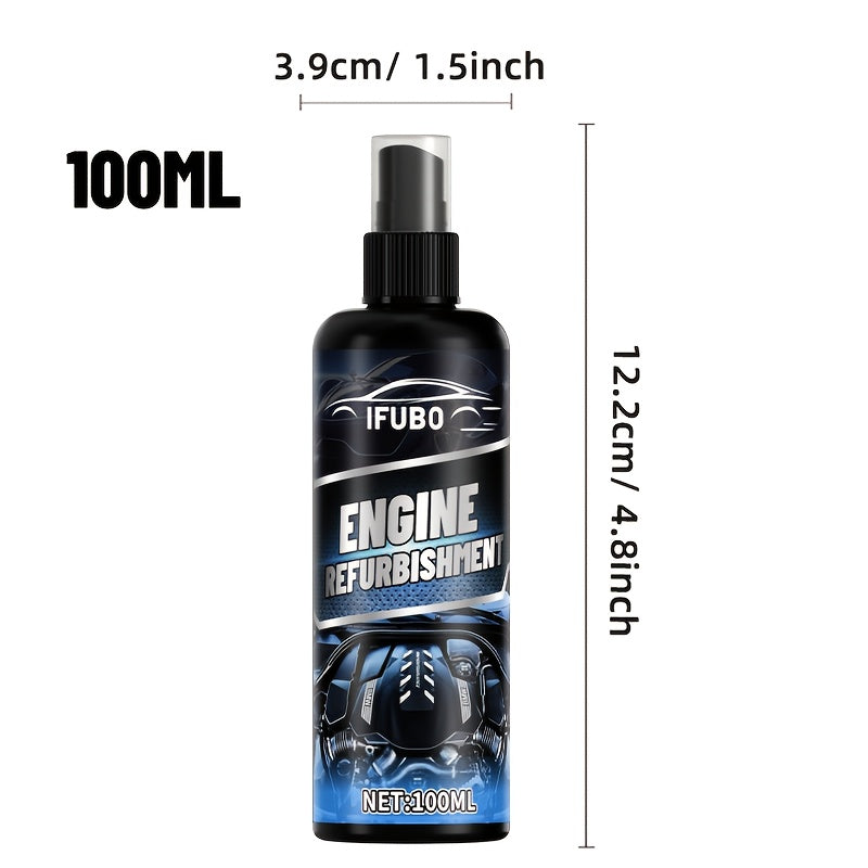 Engine Degreaser & Exterior Cleaner 3.38 oz + Towel – Powerful Oil & Grime Remover for Engine Heads, Exhaust Pipes, Fuel & Water Systems, Low Odor