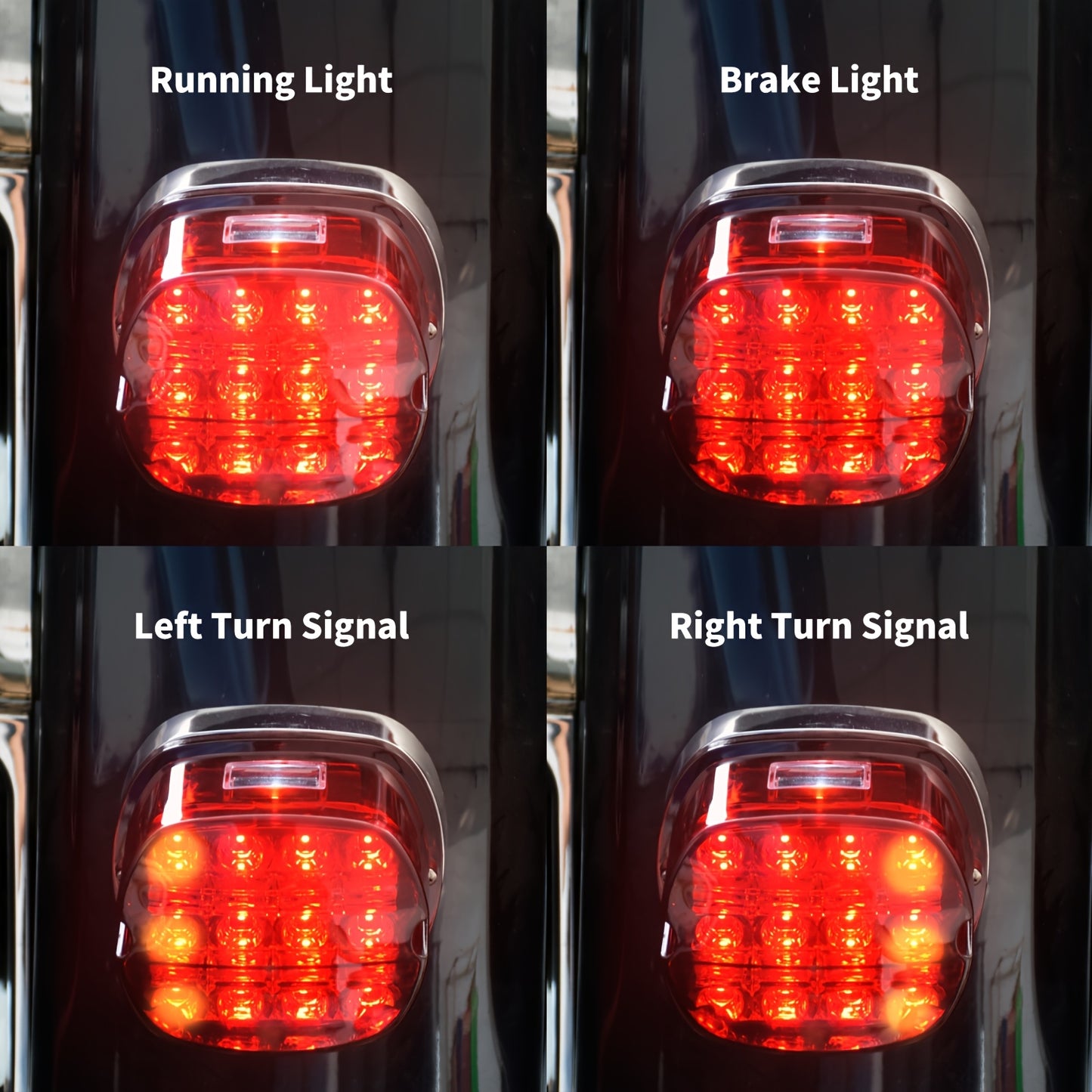 LED License Plate Rear Lamp for Harley-Davidson – Sportster, Dyna, Touring, Road King & Electra Glide