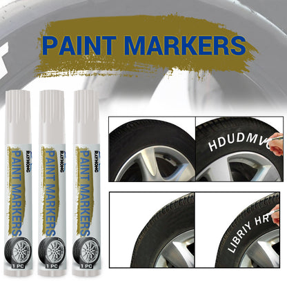 Compact And Waterproof Car Tire Markers That Dry Quickly, Perfect for Doodling And Painting. These Medium-Tipped Pens Are Great for Vehicle Upkeep