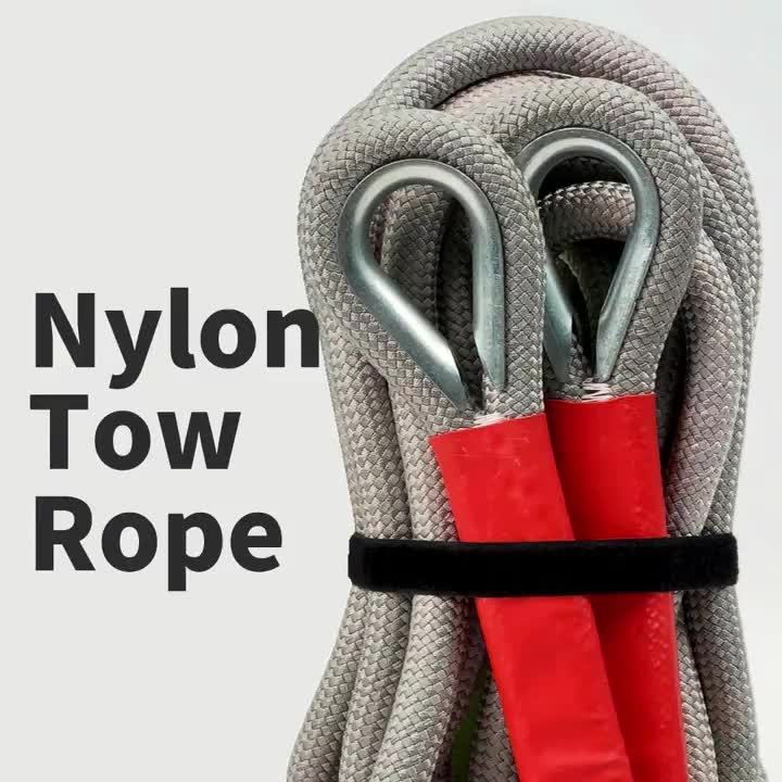 1 Heavy-duty Tow Hook And Tow Rope Set, 196.85inch Tow Hook And Tow Rope Set, Suitable for Off-road Rescue Of SUVs And Vehicles, Equipped with 2 Steel U-shaped Hooks, for Front Use, Suitable for Vehicles Weighing 135 Pounds Or Less