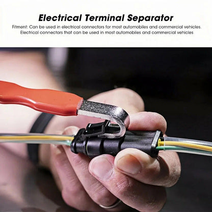 2pcs Electrical Terminal Connector Removal Tools, Automotive Wiring Harness Plug Removal And Separation Tools Electrical Connector Separator Tool Universal for Most Vehicles