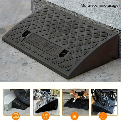 2pcs Car Sidewalk Ramp - Portable Threshold Ramp, Suitable for Sidewalks, Cars, Wheelchairs And Pet Mowing - Ideal for Homeowners And People with Mobility Issues - Outdoor Use - Great Gift for Seniors And Pet Owners