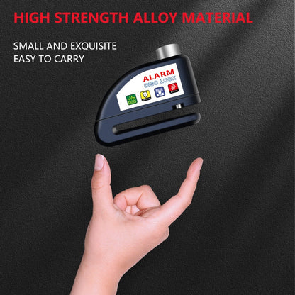 Motorcycle Lock Bicycle Lock Anti-theft Lock Disc Brake Lock Dirt Bike Lock 110dB Alarm System 500mAh Battery USB Charging Complimentary Cable Reminder Rope