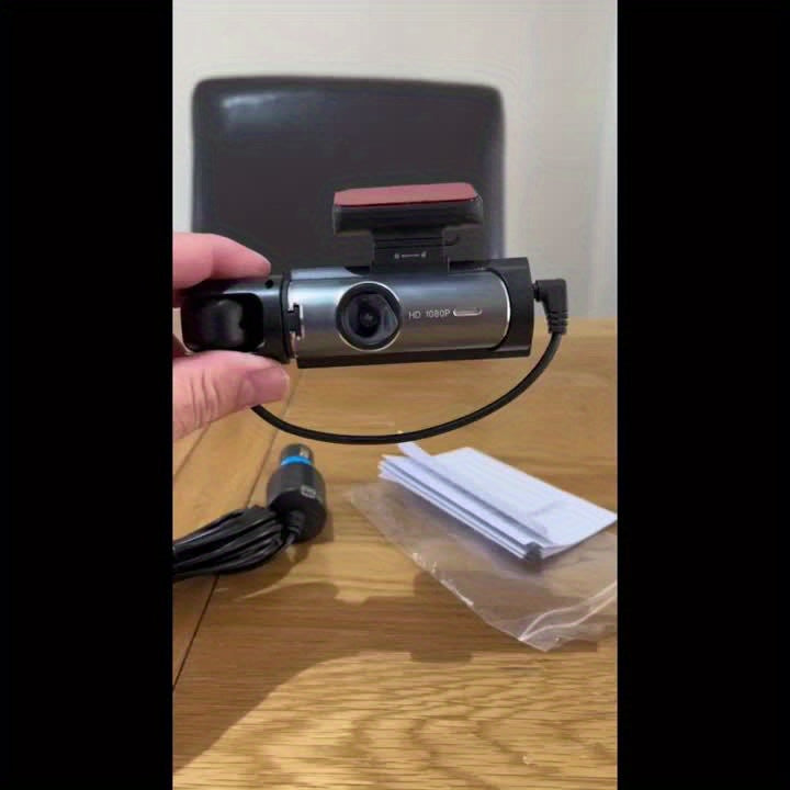 CAMECHO 1080P Dual Camera, Dash Cam For Cars, Front And Inside, Car Camera With IR Night Vision, Loop Recording, Wide Angle Car DVR Camera Optional 3.16 Inch/2inch, Dual Lens Car Dashboard Video Cam.optional No Card/32gb/64gb Memory Card