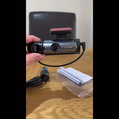 CAMECHO 1080P Dual Camera, Dash Cam For Cars, Front And Inside, Car Camera With IR Night Vision, Loop Recording, Wide Angle Car DVR Camera Optional 3.16 Inch/2inch, Dual Lens Car Dashboard Video Cam.optional No Card/32gb/64gb Memory Card