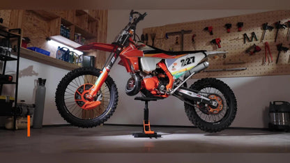Happybuy Hydraulic Motorcycle Stand, 440Lbs Load Capacity, Adjustable Height Lifting Table for Repair And Maintenance, Ideal for Dirt Bike And Pit Bike Additions