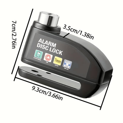 Bicycle Anti-theft Lock with 2 Keys, Disc Brake Lock Alarm, Electric Vehicle Lock, Motorcycle Brake Disc Anti-theft Lock, Cycling Equipment, Bicycle Lock