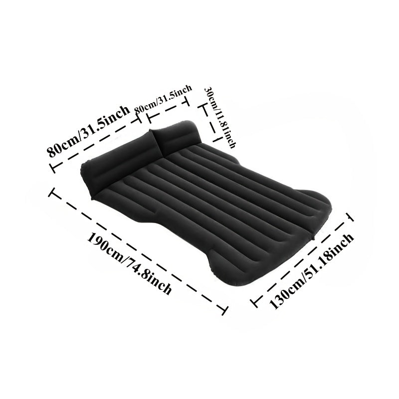 Ultra Comfortable Car Inflatable Mattress, Suitable for Tesla SUV Trucks, RVs, Trucks, Backseat Trunks, 64ft, Portable Foldable Inflatable Bed. Suitable for Travel Camping, Ncluding Storage Bag, Air Pump And Two Pillows, Two Piers