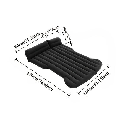 Ultra Comfortable Car Inflatable Mattress, Suitable for Tesla SUV Trucks, RVs, Trucks, Backseat Trunks, 64ft, Portable Foldable Inflatable Bed. Suitable for Travel Camping, Ncluding Storage Bag, Air Pump And Two Pillows, Two Piers