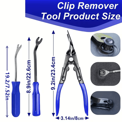 4pcs Car Buckle Disassembly Tool, Buckle Clamp Set Fastener Disassembly Tool, Car Interior Disassembly Tool Set Pry Tool Set Door Panel Instrument Panel Maintenance Tool, Car Panel Clamp Disassembly Tool