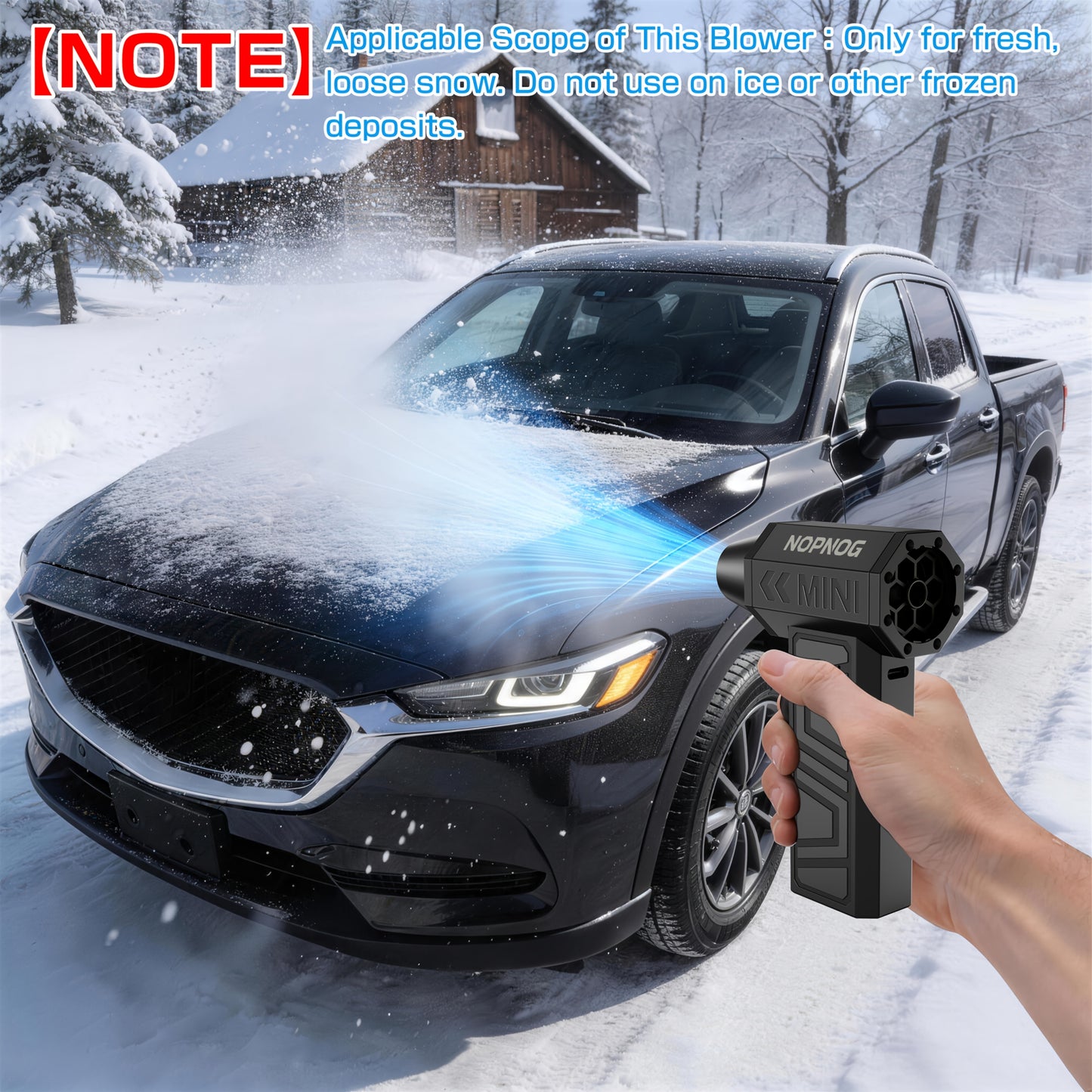 4 Gears Adjustable Turbo Blower, Wireless Rechargeable Air Blower with 130, 000 Rpm, High-speed Turbine Fan, Jet Fan 4Speed Settings - Cleaning Blower Tool Car Blowing Snow Electric Air Duster Portable Vacuum Kit Optional