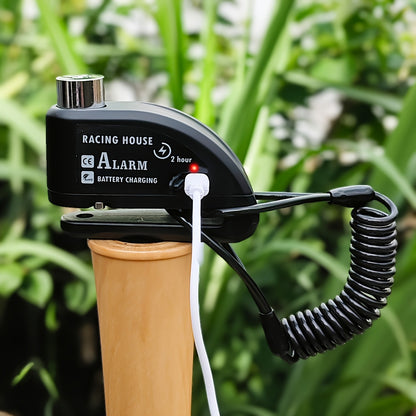 Motorbike Security Lock with a Disc Brake Mechanism, Featuring a 120Db Alarm System, a 500Mah Rechargeable Battery, And Includes a USB Charging Cable And Reminder Rope