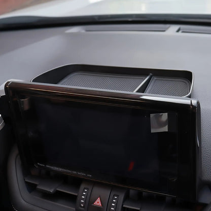 Non-Slip Dashboard Tray - Heavy Duty Non-Slip Car Organizer with Open Front Design, Suitable for All Vehicles - Securely Holds Phones, Keys, Coins, Cards - In-Car Accessory with Open Front Design And Rubber Base, Essential for Road Trips