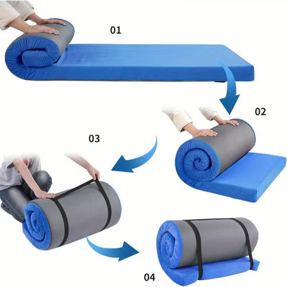 Foldable Memory Foam Car Mattress, Portable for Trunk and Rear Seat, Camping, Travel, RV, Thick Interior, Camping Car Home Bedding, Car Interior Accessory, Camping Vehicle, Travel Bedding, Foldable Mattress, Portable Bed