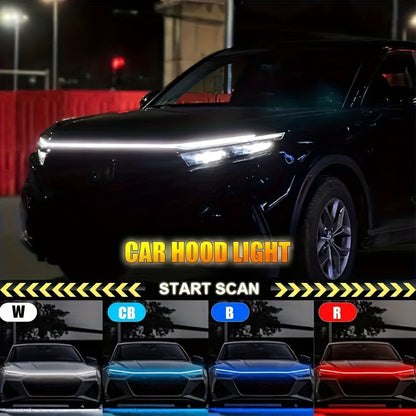 Car Decorative Lights, Start Scanning Lights, Hood Lights, Engine Hood Lights, Grille LED Lights, Modified Flow Light Strips