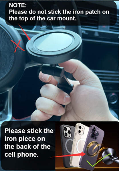 Magnetic Car Phone Holder Mount Phone Mount for Car Dashboard Cell Phone Holder Fit for iPhone Smartphone