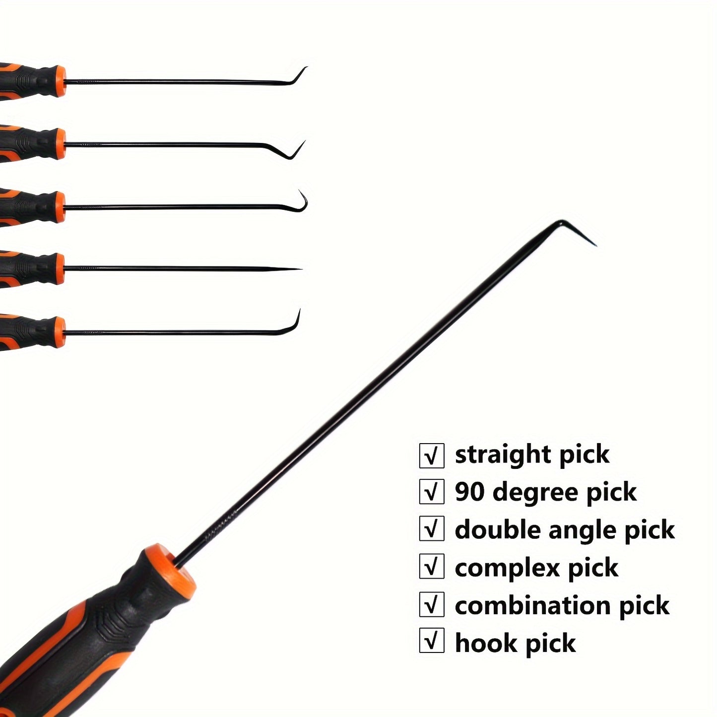 A Set of 4 Or 6pcs Including Pick And Hook Tools, Oil Seals, O-Rings, Seal Gaskets, And Pullers for Car And Bicycle Maintenance. Great for Gifting