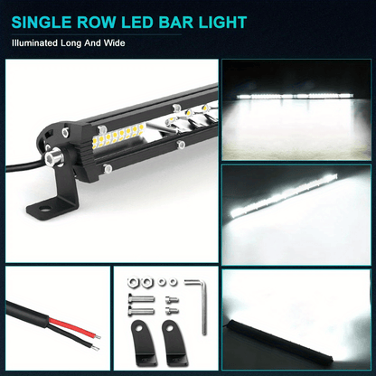 22inch 10inch LED Work Light Bar + 4inch LED Light Bar for Car Truck Offroad 4x4 Jeep SUV UTV ATV Tractor Off Road, No Battery Required