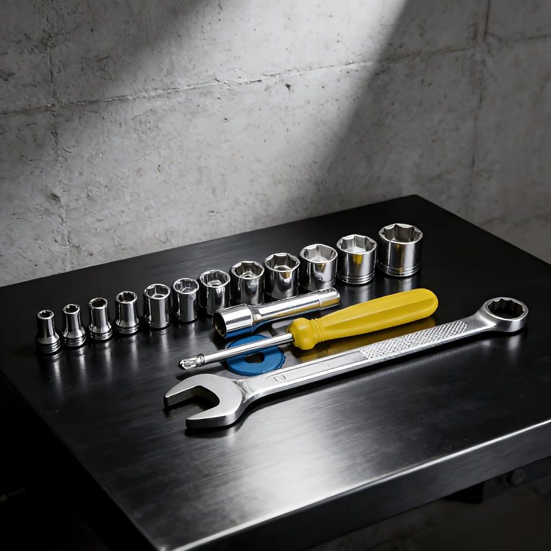 40pcs Socket Wrench Tool Kit - A Professional Hand Tool Set Designed for Various Uses And Easy Upkeep