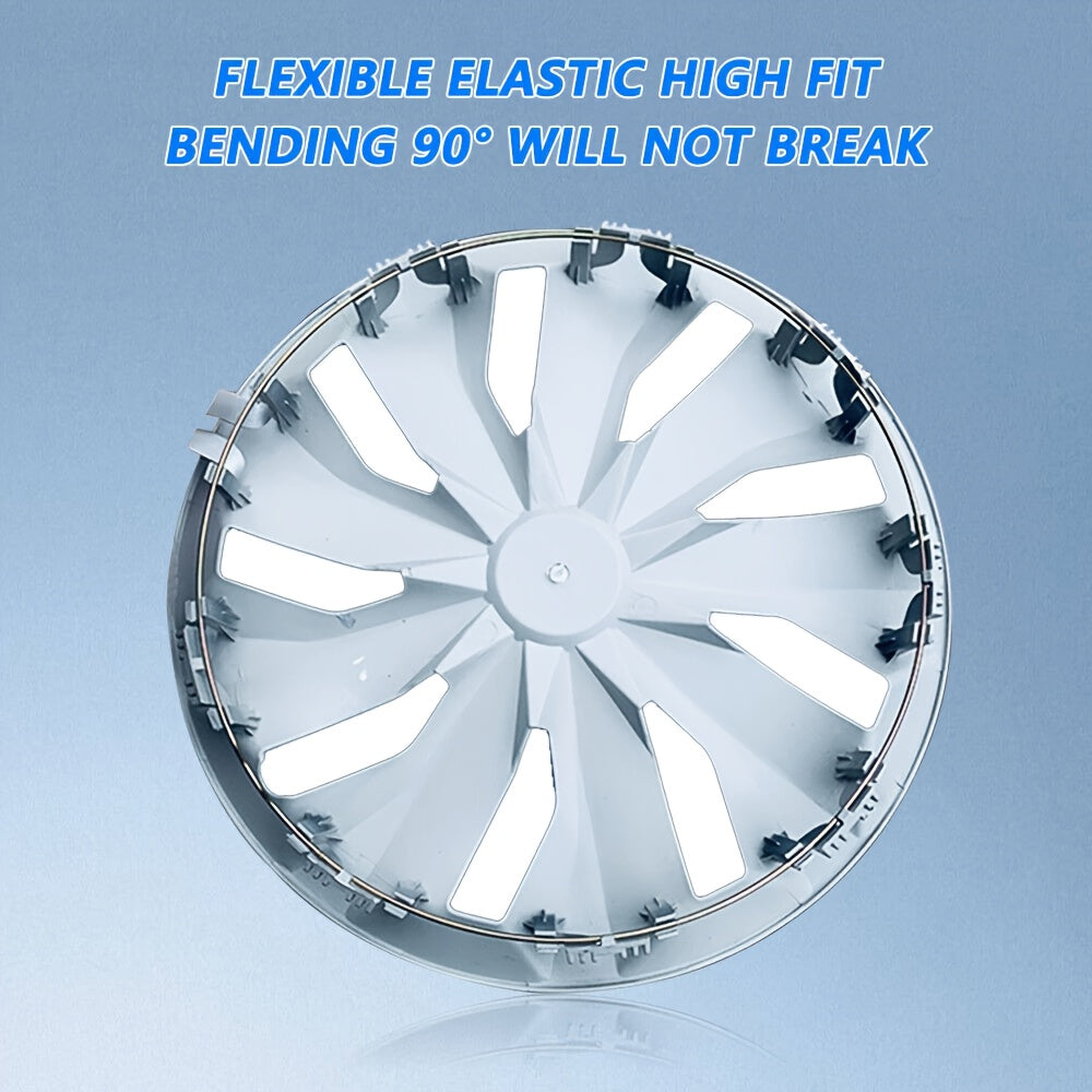 4X 16" Wheel Covers Snap On Hubcaps Full Hub Caps Fit for R15 Tire & Steel Rim, Premium Protection, Easy Installation, And Enhanced Aesthetice, Universal Compatible with Sedan, Truck, SUV, Coupe