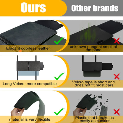 Polarized Car Sun Visor Extender | Adjustable Clip-On Design For Glare And UV Blocking, Durable PC Material, Fits All Vehicles, Road Safety - Sun Visor For Car