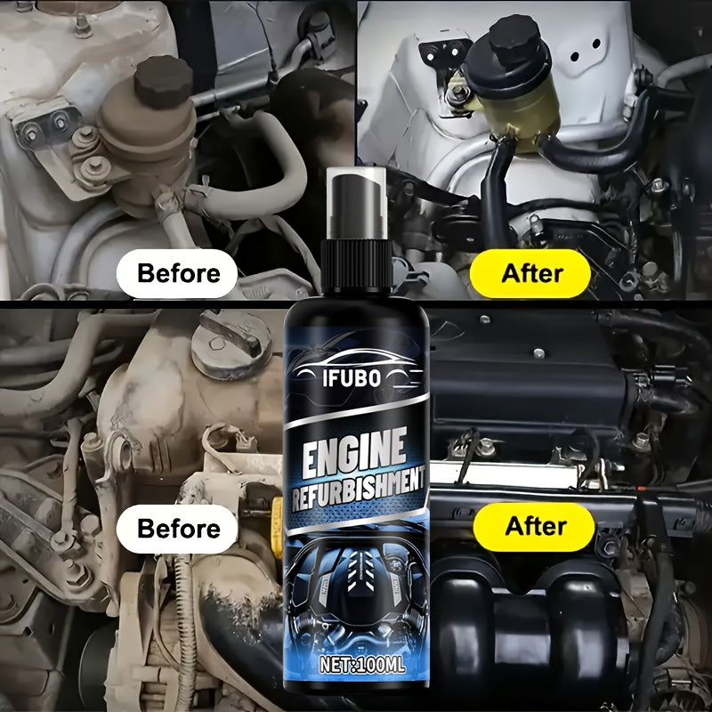 Engine Degreaser & Exterior Cleaner 3.38 oz + Towel – Powerful Oil & Grime Remover for Engine Heads, Exhaust Pipes, Fuel & Water Systems, Low Odor
