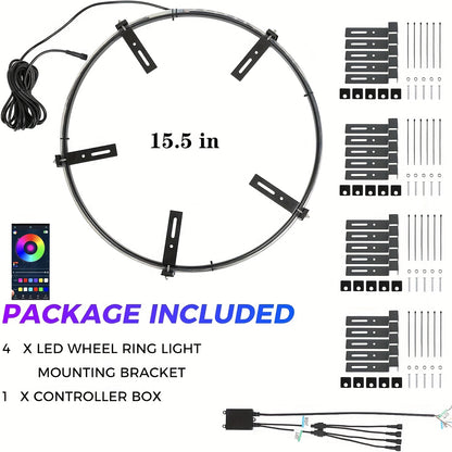 Car Underglow & Wheel Lights – App & Dual Control LED Chassis Ambient Light for Truck, Jeep Wrangler, Tesla, Ford & More