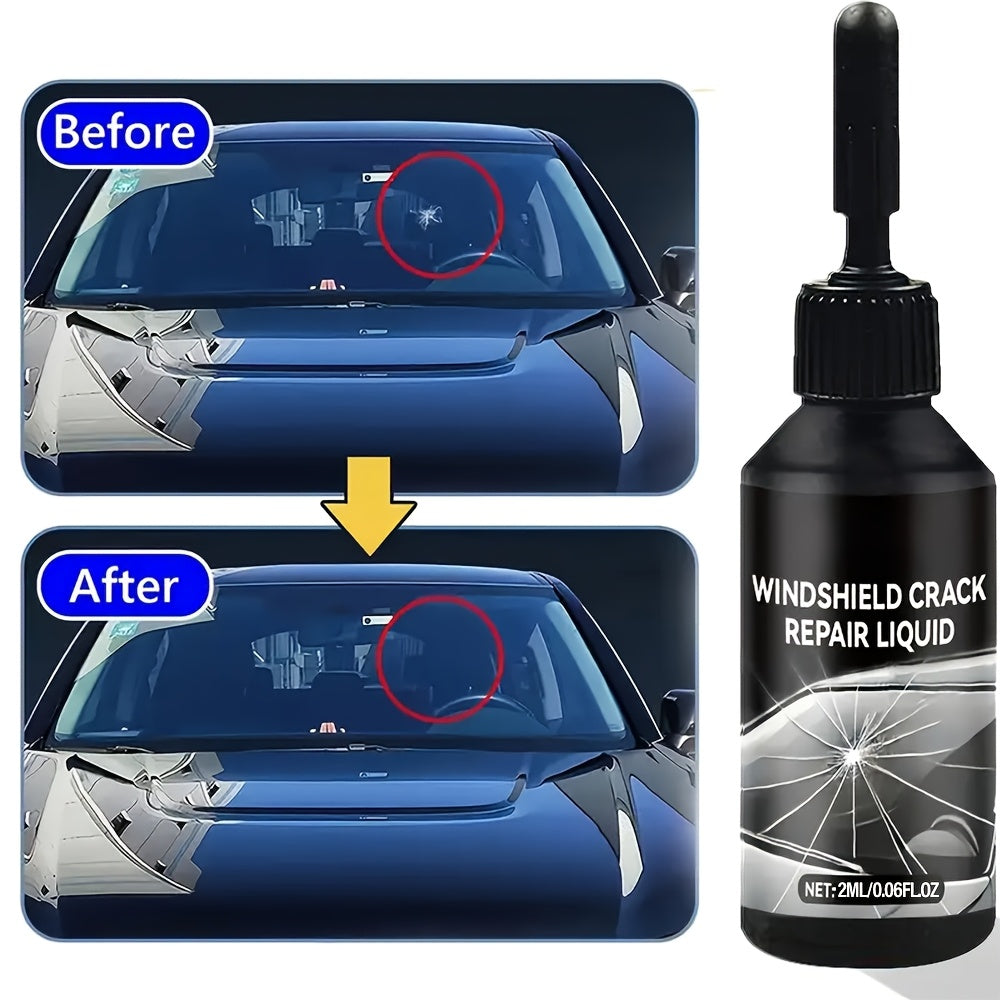 Windshield Repair Kit, 15-Minute Quick Fix, Nano Liquid Stops Spread, DIY And Save $250+. Works On Bullseye, Star Cracks, And Scratches. 2 Options-2-Pack Of Windshield Repair Fluid OR 2 Repair Fluids + 1 Suction Mount. Portable Boxed Set