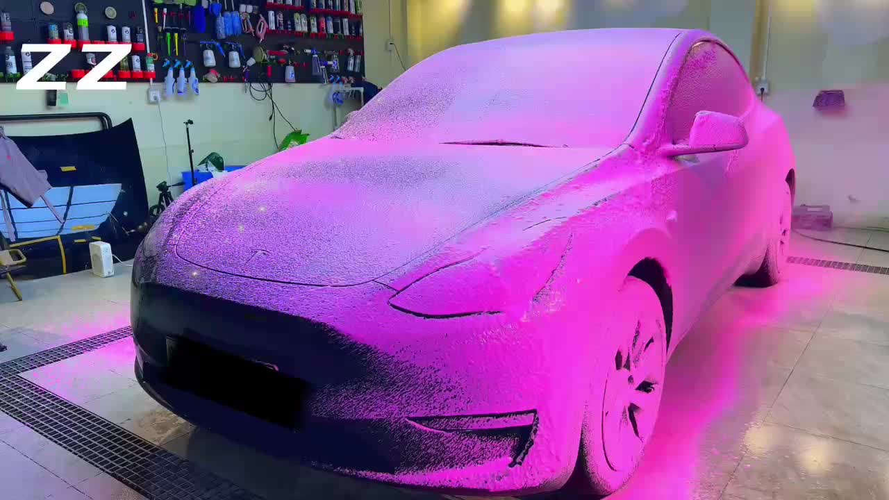 Pink Car Pre Wash Foam Touchless Bug Tar Remover Ph Neutral Snow Foam for Safe DIY Detailing Pre Soak Before Contact Wash Safe for Ceramic Coating (340oz)