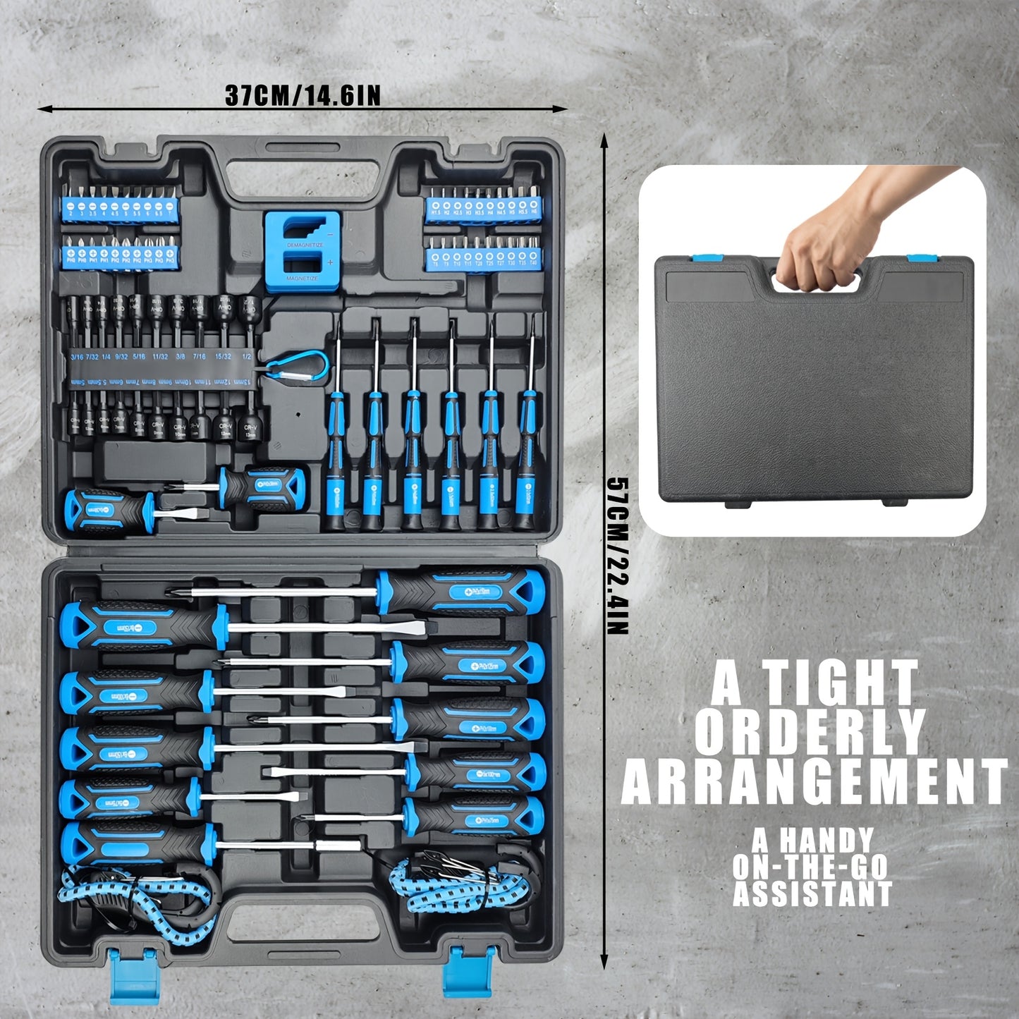 [Precision Screwdriver Set] 43/83/88Pcs Chrome Vanadium Steel Magnetic Screwdrivers Set, Slotted Hex Torx Bits Precision Screwdriver Rod Set, Professional, Durable, Durable Storage Case, Precision Screwdriver Set For Tools For Men