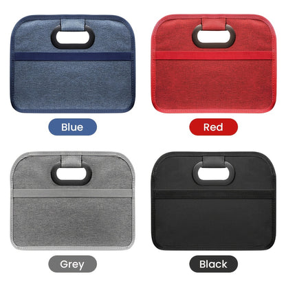 Portable, Durable, Foldable Car Storage Box with Handle - Suitable for All Cars, SUVs, and Minivans
