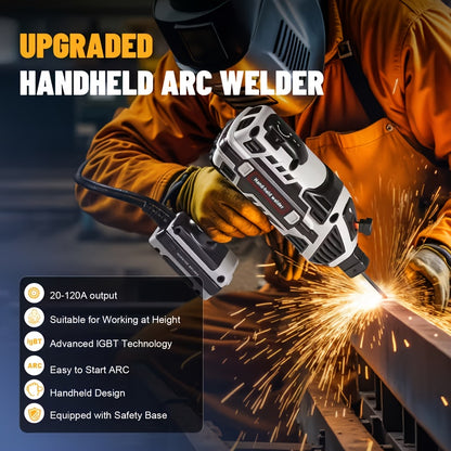 Portable Welder, 110V Handheld Welder with IGBT Inverter, 6-Level Adjustable Current, Portable Arc Welding Torch