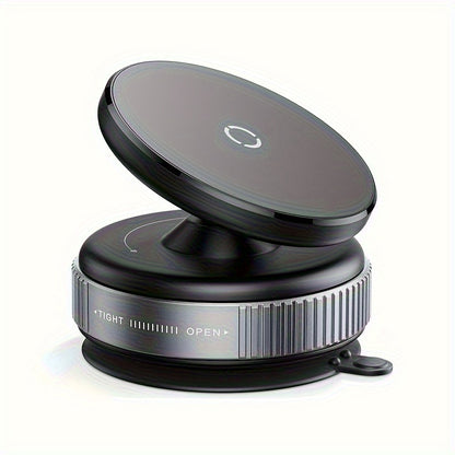360-Degree Adjustable Vacuum Magnetic Suction Phone Holder, Suitable for Car/Gym/Mirror/Smooth Surface Hands-Free Suction Cup Phone Holder, Compatible with All Smartphones