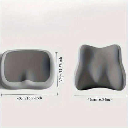 2pcs Memory Seat Lumbar Pad, Sedentary Waist Pad, Rear Cushion, Driver Booster Cushion. for All Models, Office Seats