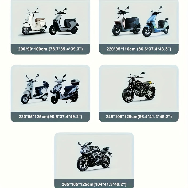 420D Thickened Oxford Cloth Motorcycle Cover - All-Season  Fit, Durable Weatherproof Protection for Motorcycles, Scooters & Small Vehicles, Motorcycle Cover, Vehicle Protection, Sleek Design, Highquality Material125 Sold