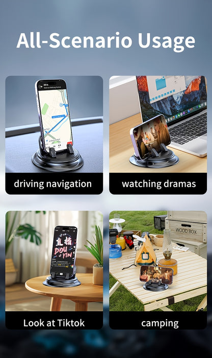 [2025 New Car Mount] 360° Rotating Car Mount Car Phone Holder Stand Upgraded Handsfree Stand Phone Holder for Car Compatible with Iphone Android