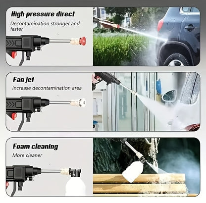 This Portable Charging Car Wash Tool Breaks The Limits of Faucets And Is Ready to Use with Water. Suitable for Car Cleaning, Garden Watering, And Home Floor Cleaning, It Is Super Convenient to Carry Outdoors